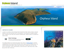 Tablet Screenshot of orpheusisland.com